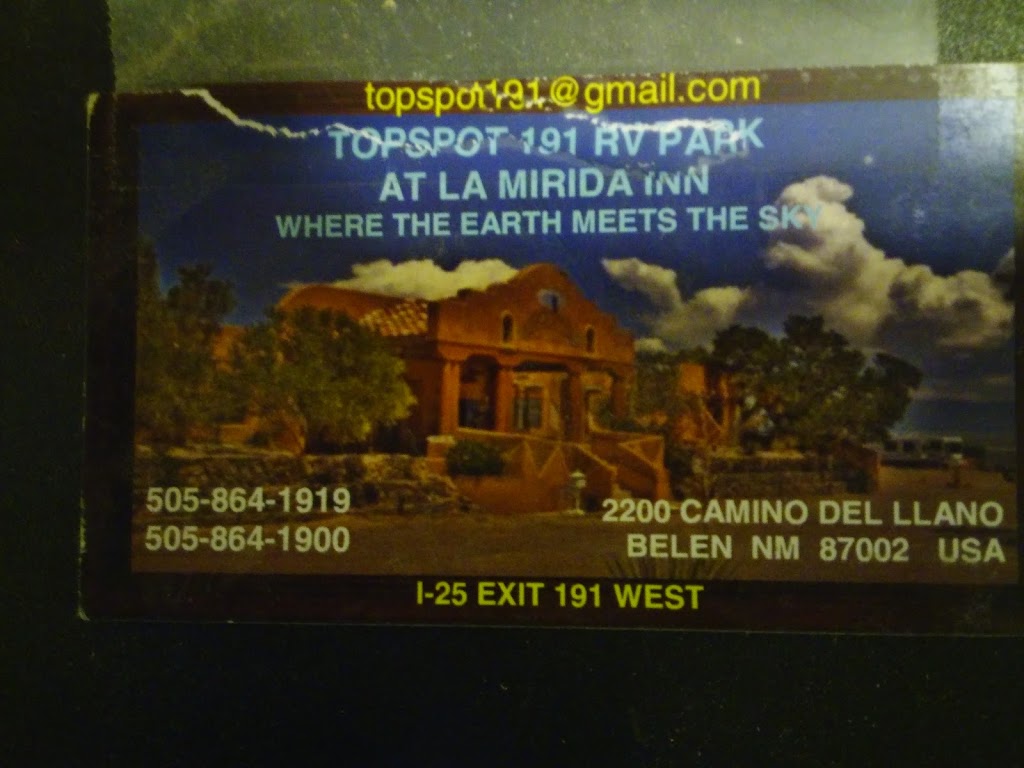 TOPSPOT 191 RV PARK | 2200 Camino, Belen, NM 87002, USA | Phone: (505) 864-1919