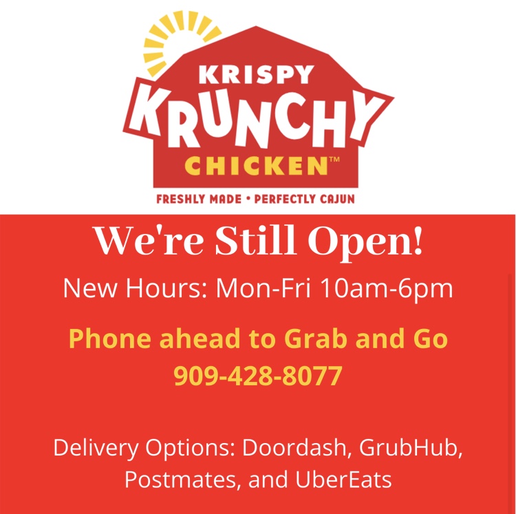 Krispy Krunchy Chicken | 10510 Sierra Ave, Fontana, CA 92337, USA | Phone: (909) 428-8077