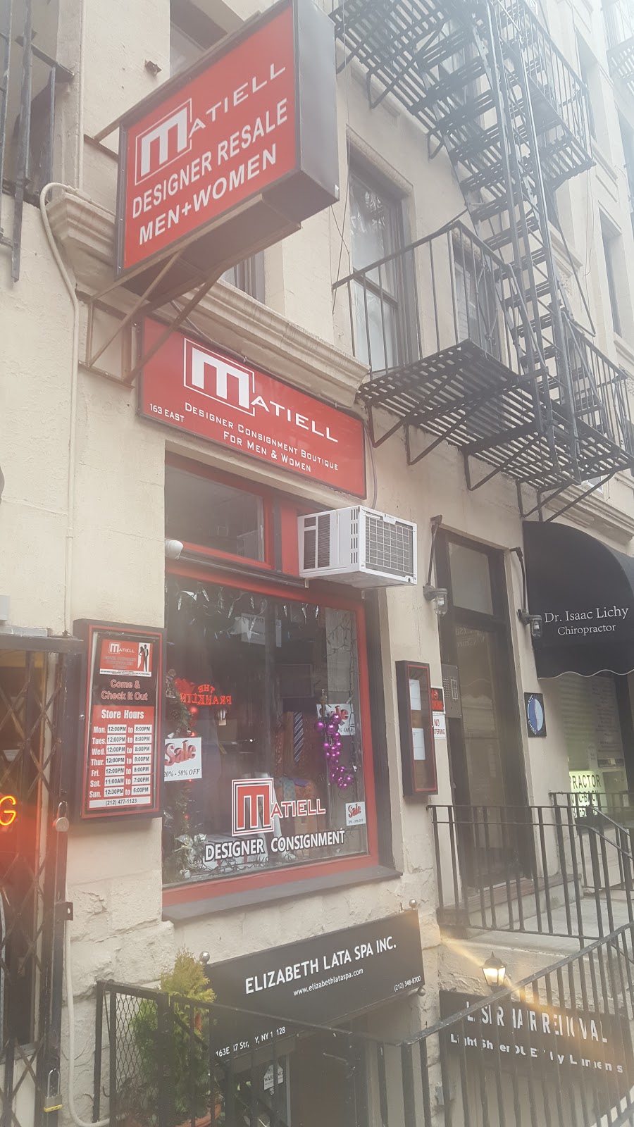 Matiell Consignment | 163 E 87th St, New York, NY 10128, USA | Phone: (212) 477-1123