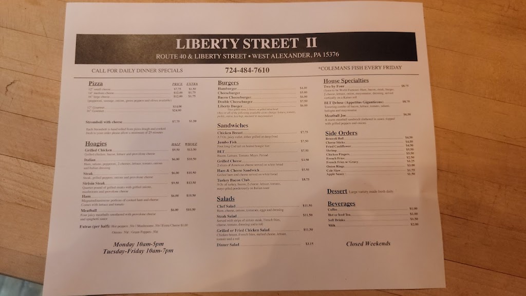 Liberty Street II | 137 W US-40, West Alexander, PA 15376, USA | Phone: (724) 484-7610