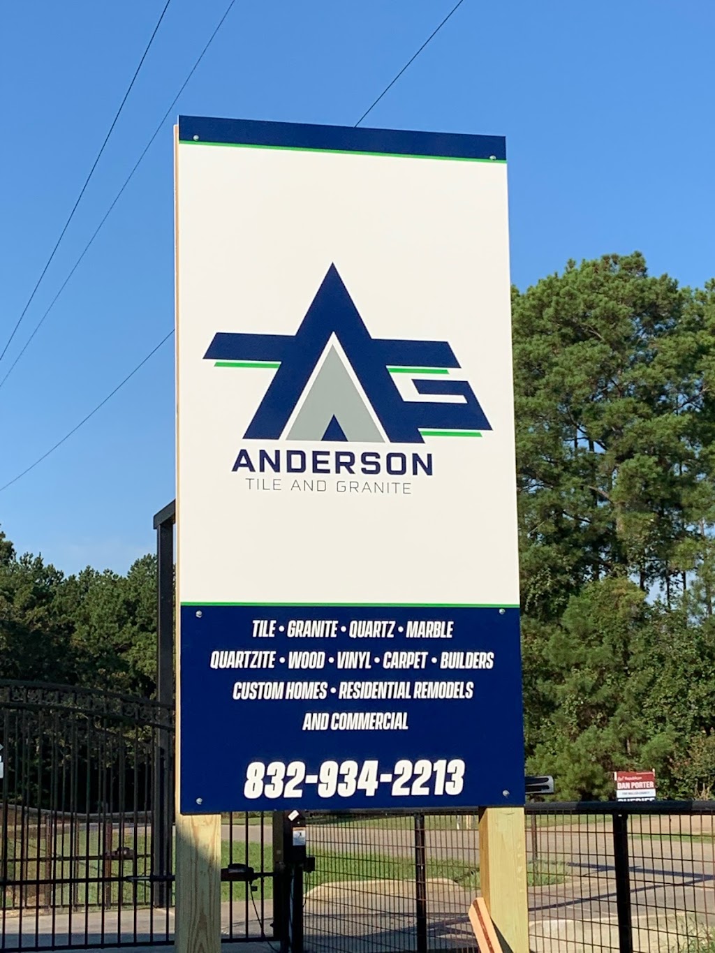 Anderson Tile and Granite | 24333 Riley Rd, Plantersville, TX 77363, USA | Phone: (832) 934-2213