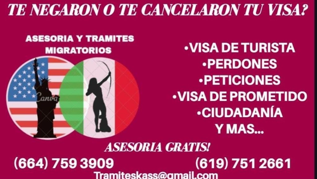 Asesoria y Tramites Migratorios Kass | Vista del Rey 2365, Otay Vista, Cañón del Padre, 22450 Tijuana, B.C., Mexico | Phone: 664 291 9035