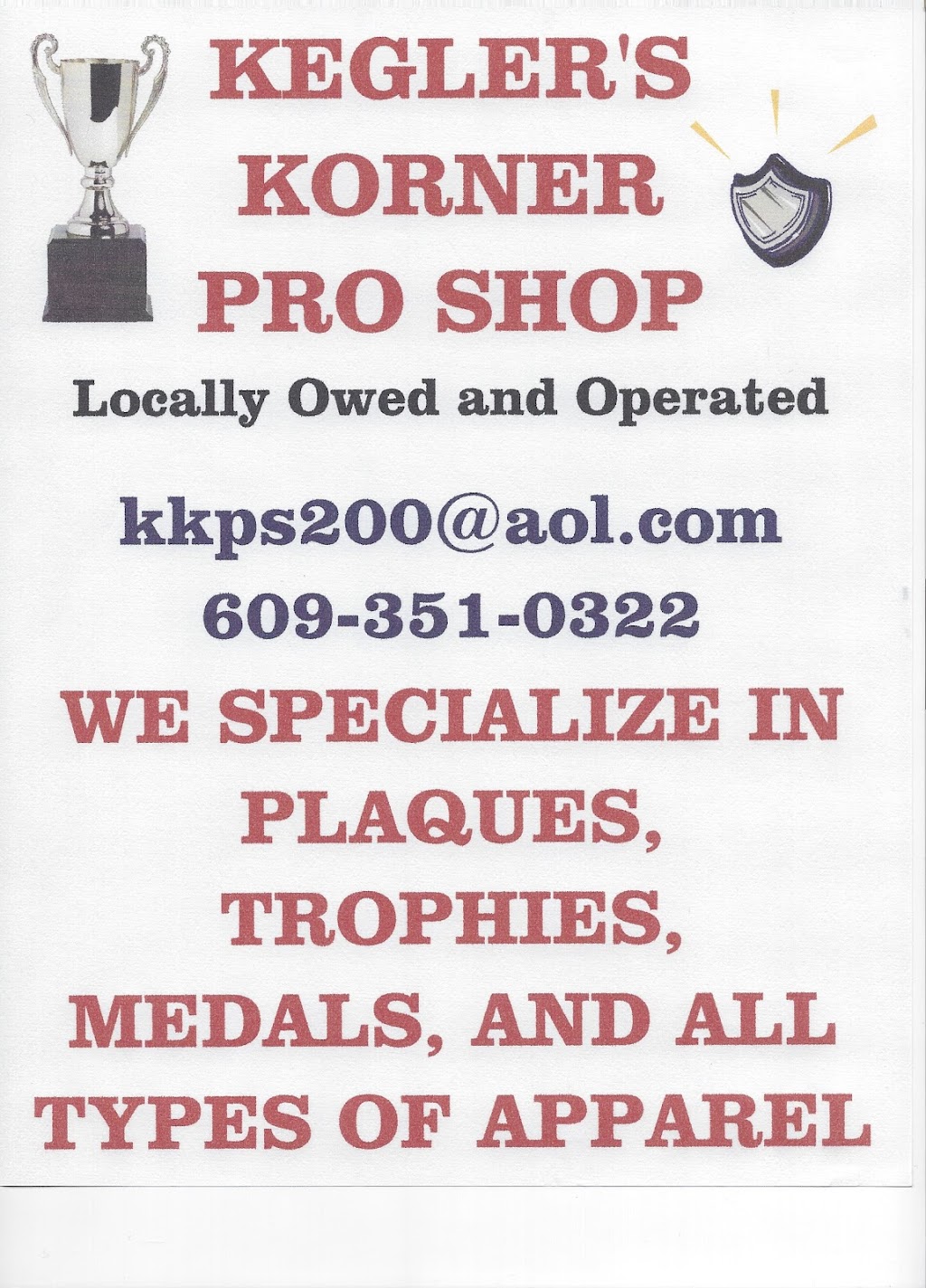 Keglers Korner Pro Shop | Burlington, NJ 08016, USA | Phone: (609) 351-0322