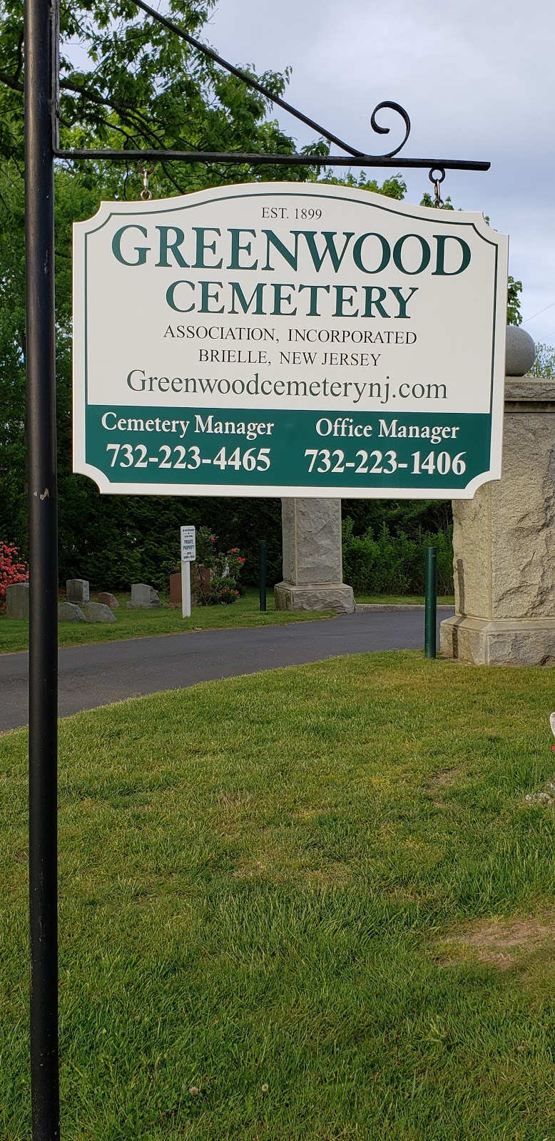 Greenwood Cemetery Association Inc | Schoolhouse Rd, Brielle, NJ 08730, USA | Phone: (732) 223-4465