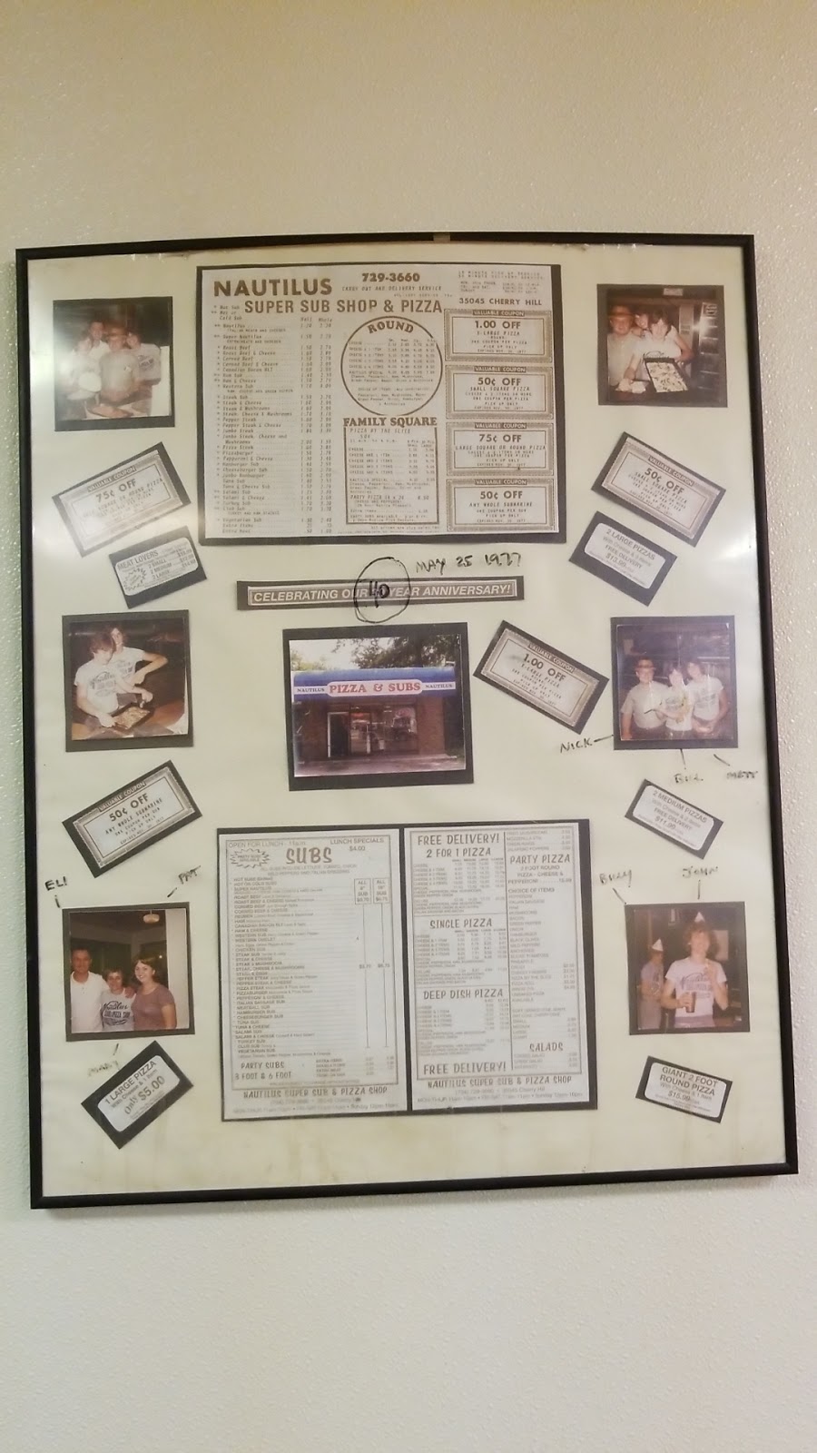 Nautilus Sub & Pizza Shop | 35045 Cherry Hill Rd, Westland, MI 48186, USA | Phone: (734) 729-3660