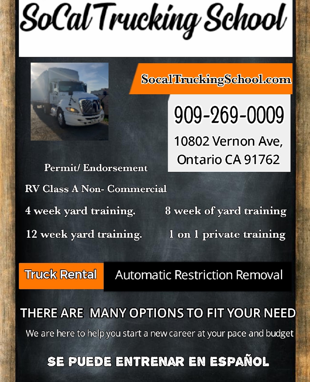 SoCal Trucking School | 18340 Valley Blvd, Bloomington, CA 92316, USA | Phone: (909) 269-0009