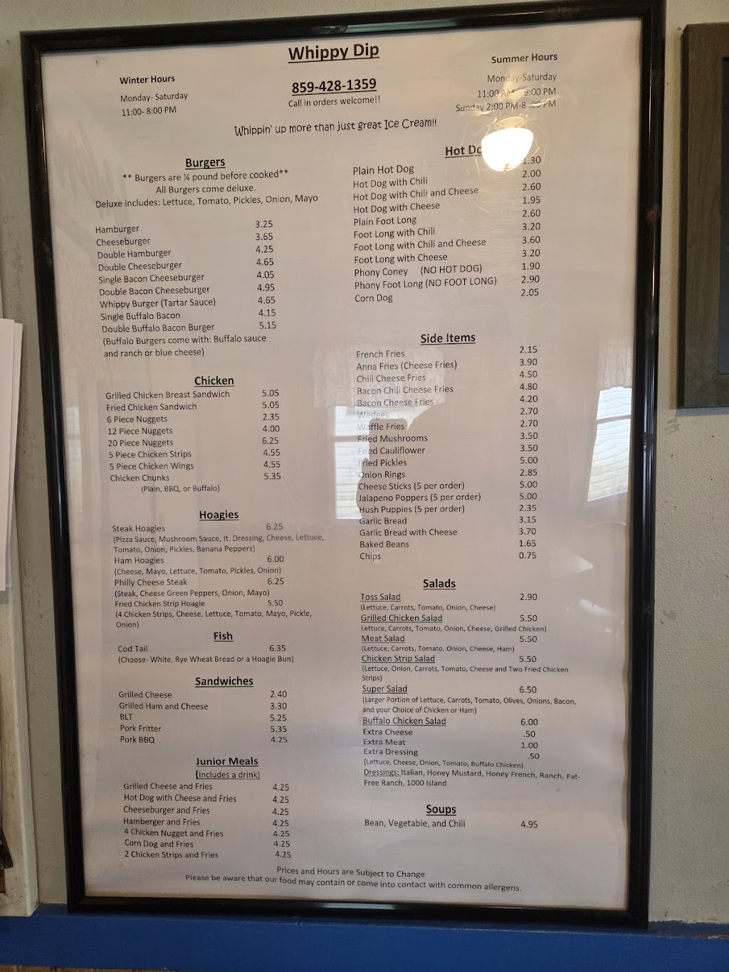 Whippy-Dip | 140 S Main St, Crittenden, KY 41030, USA | Phone: (859) 428-1359