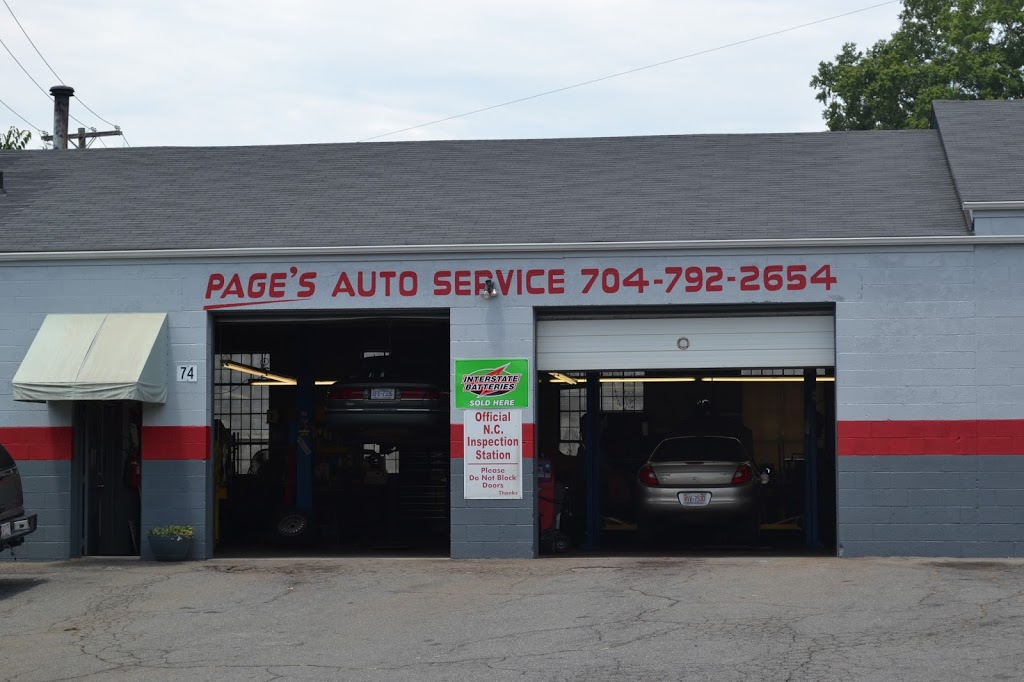 Pages Auto Service | 74 Parallel Ct NW, Concord, NC 28025 | Phone: (704) 792-2654