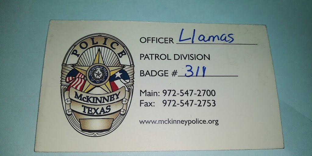 McKinney Police Department | 2200 Taylor Burk Dr, McKinney, TX 75071, USA | Phone: (972) 547-2700