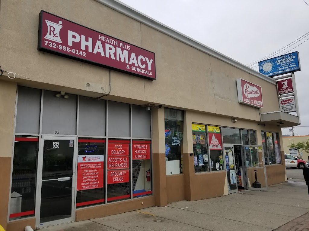 Health Plus Pharmacy & Surgicals, specialty pharmacy | 85 Main St, South River, NJ 08882, USA | Phone: (732) 955-6142