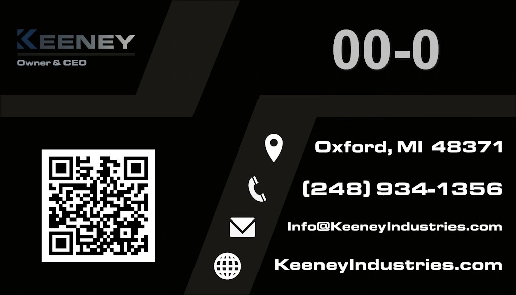 Keeney Industries LLC | 235 Minnetonka Dr, Oxford, MI 48371, USA | Phone: (248) 934-1356