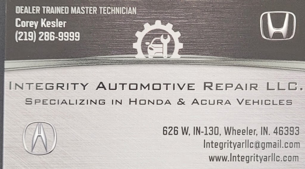 Integrity Automotive Repair llc | 626 IN-130, Wheeler, IN 46393, USA | Phone: (219) 286-9999