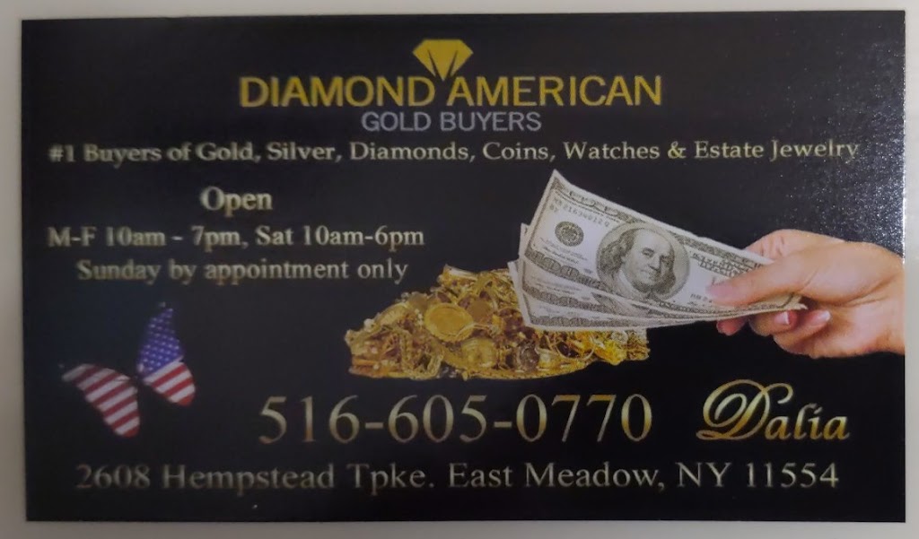 Diamond American Gold Buyers | 2608 Hempstead Tpke, East Meadow, NY 11554, USA | Phone: (516) 605-0770