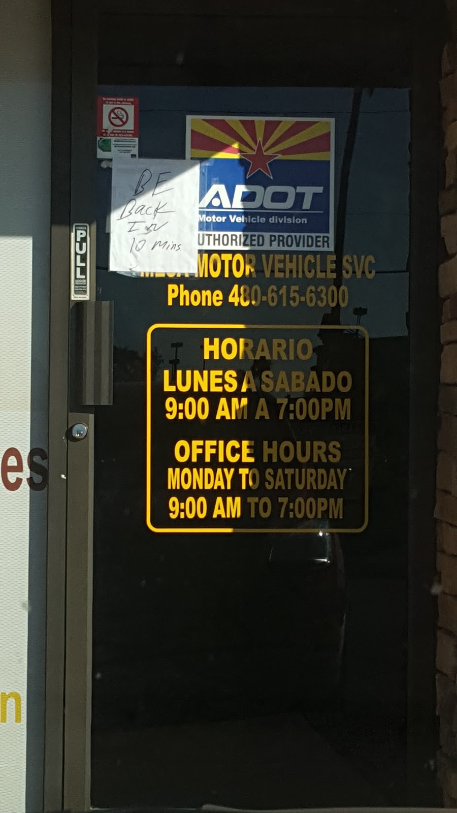 Mesa Motor Vehicle Service | 1232 E Southern Ave # 5, Mesa, AZ 85204, USA | Phone: (480) 615-6300