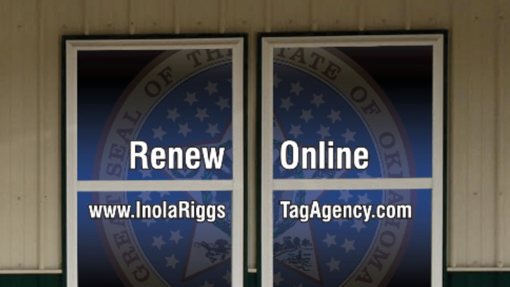 Riggs Tag Agency | 319 N Broadway Ave, Inola, OK 74036, USA | Phone: (918) 543-3530