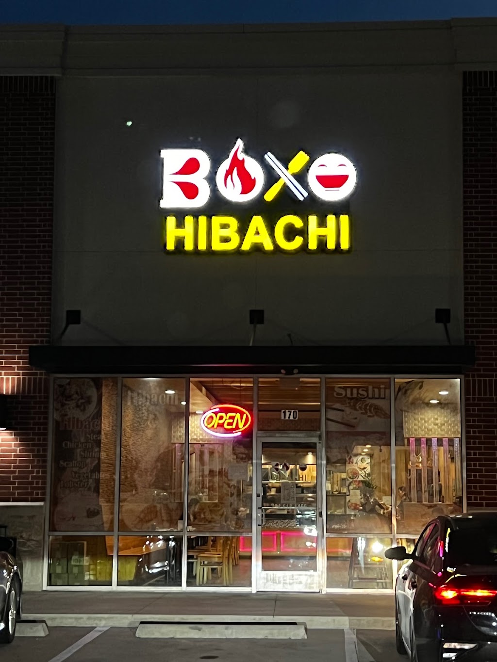 BoXo Hibachi and Sushi | 5701 State Hwy 121 #170, The Colony, TX 75056, USA | Phone: (214) 618-1466