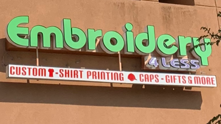 Embroidery 4 Less | 2840 Highway 157 N, #102, Mansfield, TX 76063, USA | Phone: (817) 633-3434