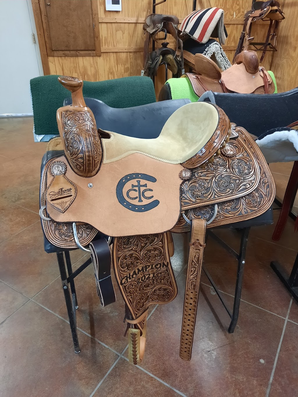 Scott Thomas Custom Saddles | correct address with USPS, 4506 I-30 Frontage Rd, Campbell, TX 75422***4506, 4506 I-30 Frontage Rd, Campbell, TX 75422, USA | Phone: (903) 862-2409