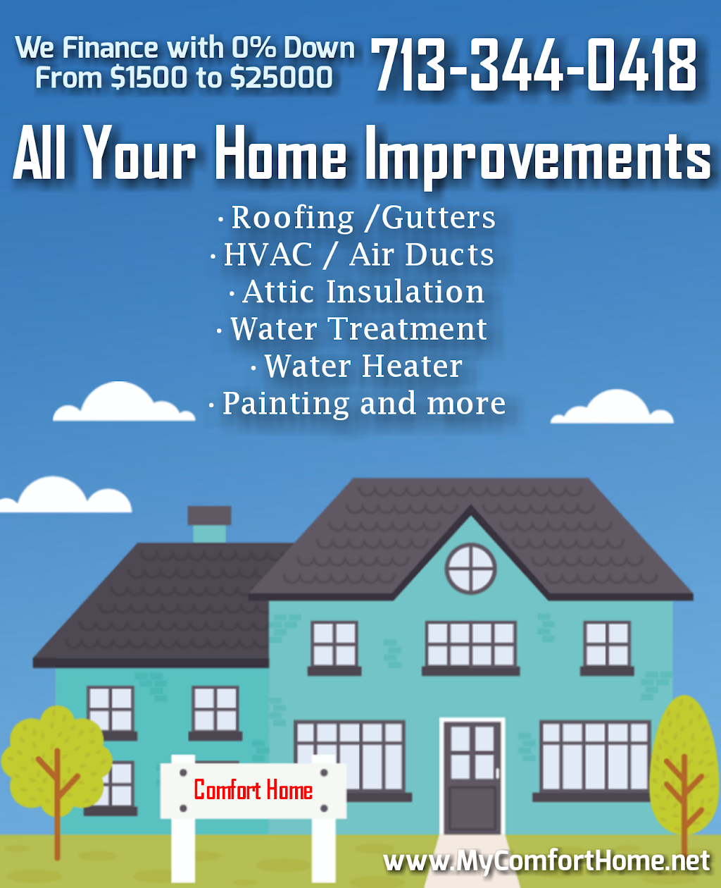 Comfort Home Innovations, LLC | 1717 Turning Basin Dr #395, Houston, TX 77029 | Phone: (713) 344-0418