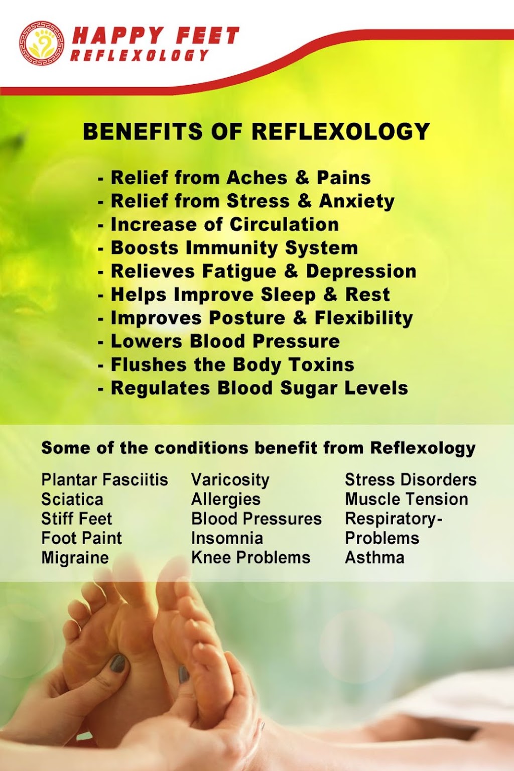 Happy Feet Reflexology - Freehold | 4345 US-9, Freehold, NJ 07728, USA | Phone: (732) 637-8878