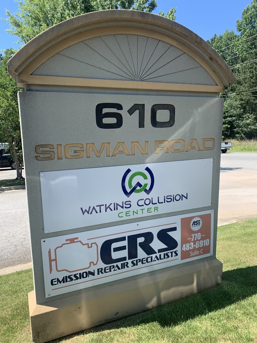 Watkins Collision Conyers | 610 Sigman Rd NE, Conyers, GA 30013, USA | Phone: (770) 760-0070