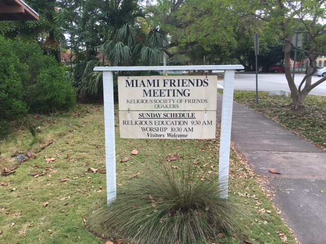 Miami Friends Meeting | 1185 Sunset Rd, Miami, FL 33143, USA | Phone: (305) 661-7374