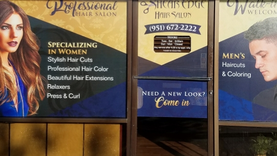 Shear Edge Hair Salon | 27388 Sun City Blvd suite B, Sun City, CA 92586, USA | Phone: (951) 672-2222