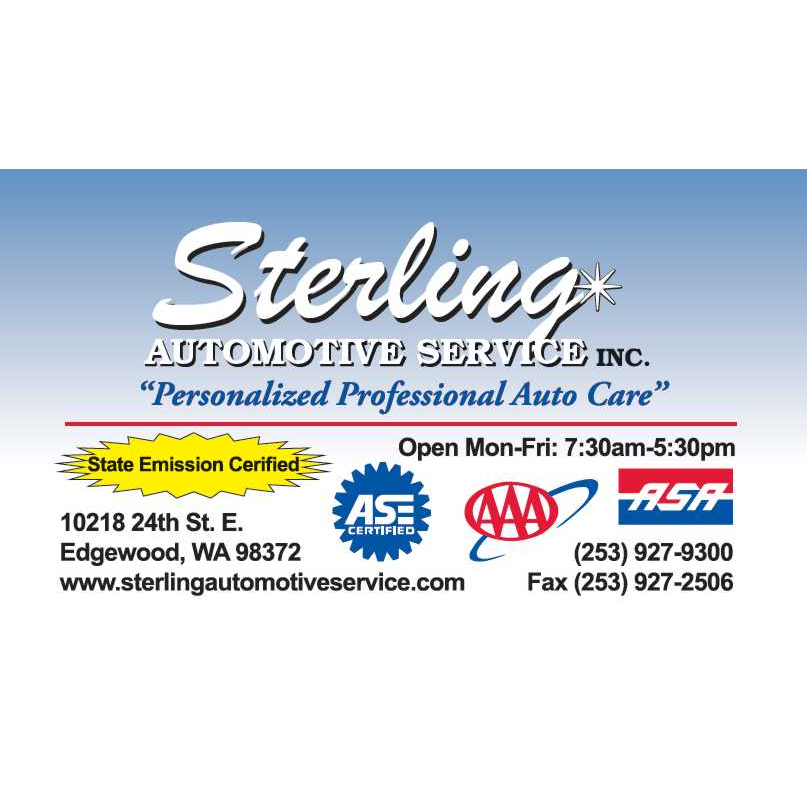 Sterling Automotive Service | 10218 24th St E, Edgewood, WA 98372, USA | Phone: (253) 927-9300
