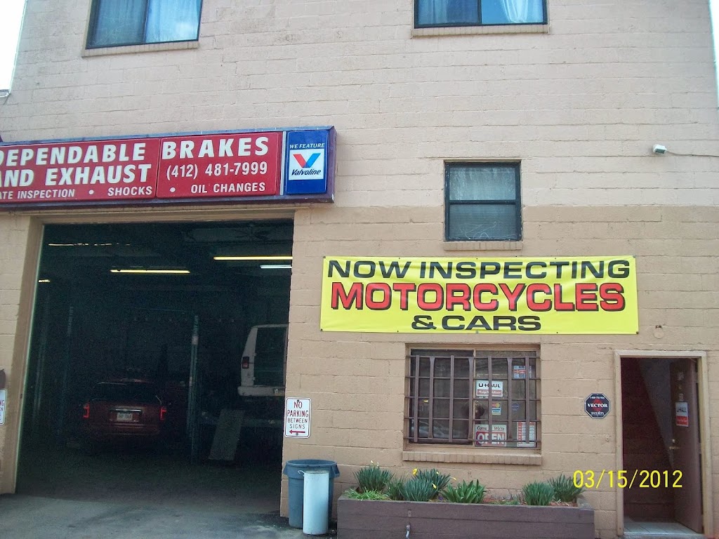 Dependable Brakes & Exhaust | 1110 Saw Mill Run Blvd, Pittsburgh, PA 15226, USA | Phone: (412) 481-7999