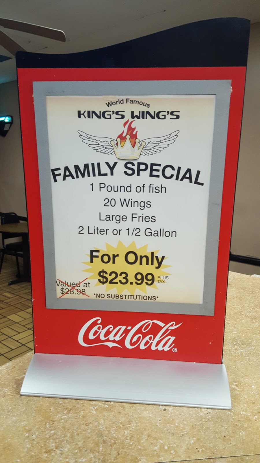 Kings Wings | Bessemer Plaza Shopping Center, 733 9th Ave N, Bessemer, AL 35020, USA | Phone: (205) 424-5599