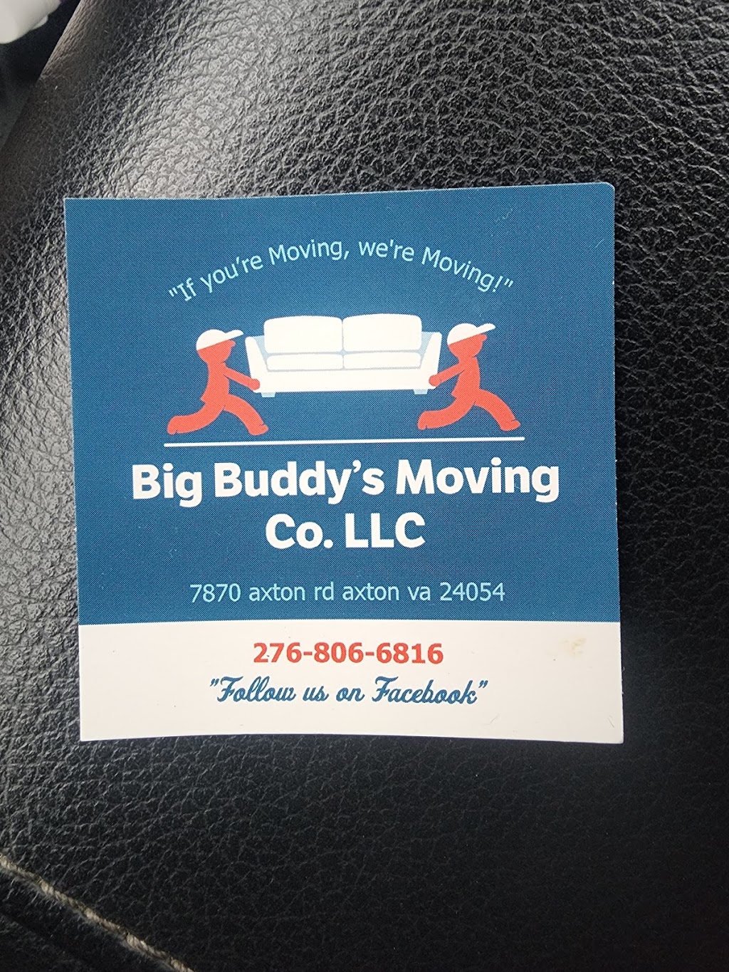 BIG BUDDYS MOVING CO. | 7870 Axton Rd, Axton, VA 24054, USA | Phone: (276) 806-6816