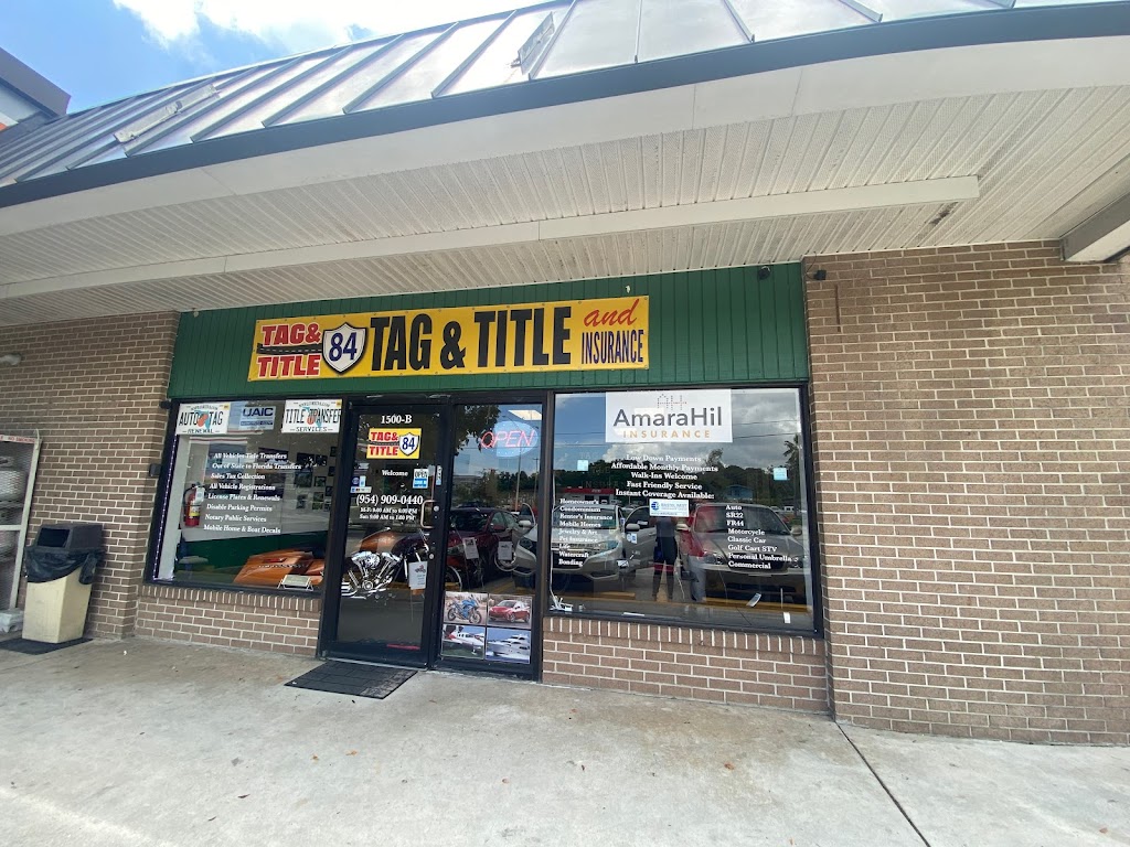 Tag & Title 84 | 1500 W State Rd 84, Fort Lauderdale, FL 33315, USA | Phone: (954) 909-0440