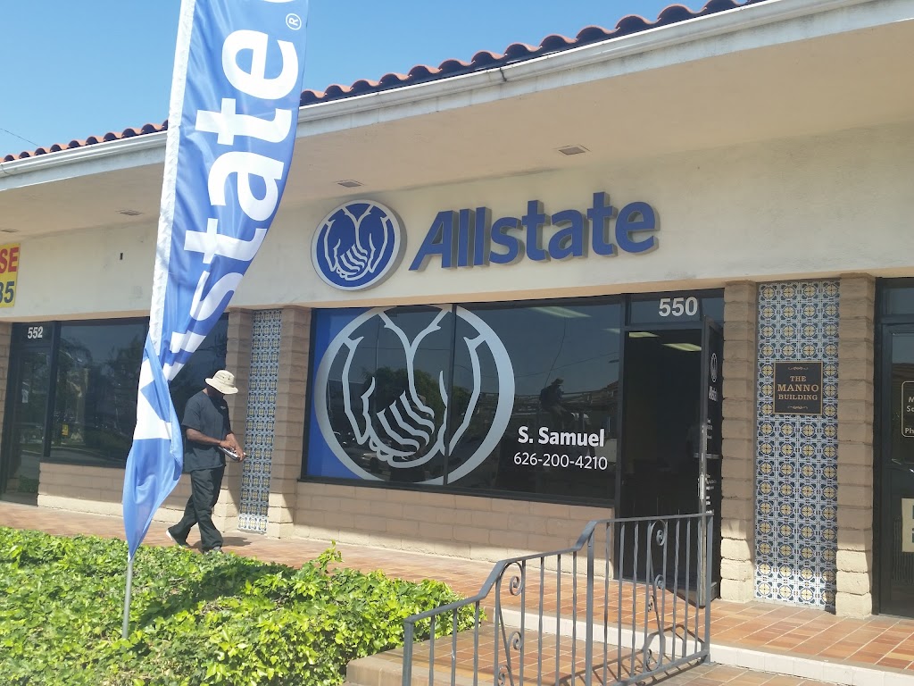 S Samuel: Allstate Insurance | 550 N Azusa Ave, West Covina, CA 91791, USA | Phone: (626) 200-4210