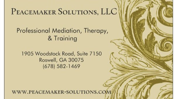 Peacemaker Solutions, LLC | 1905 Woodstock Rd Suite 7150, Roswell, GA 30075, USA | Phone: (678) 582-1469