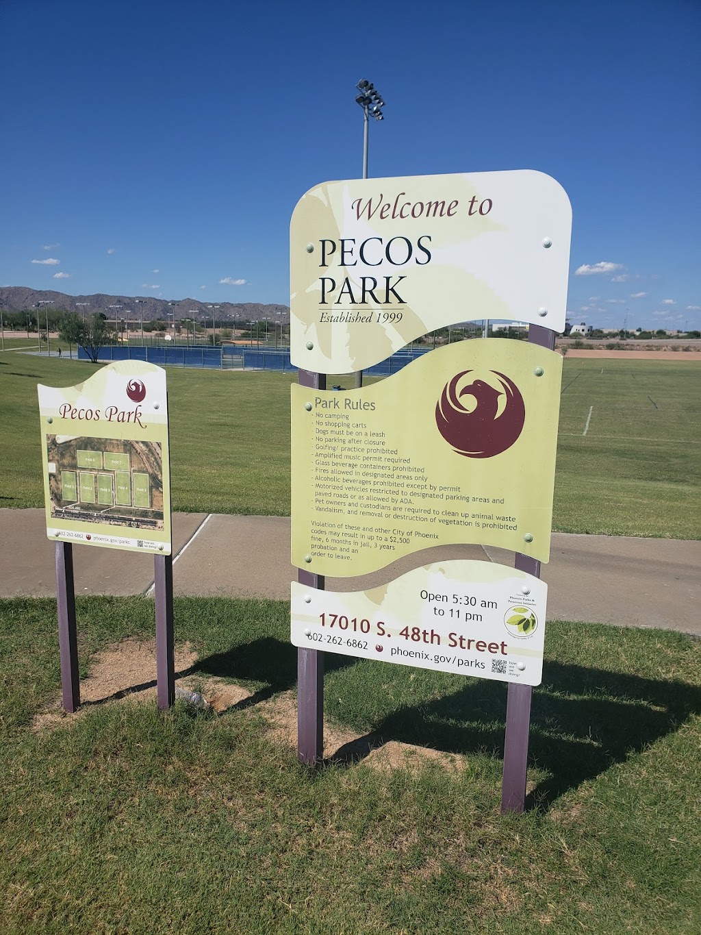 Pecos Park | 17010 S 48th St, Phoenix, AZ 85048, USA | Phone: (602) 262-6111