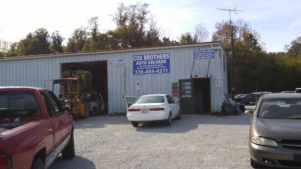 Cox Brothers Auto Salvage | 300 Jr St, High Point, NC 27260, USA | Phone: (336) 454-4211