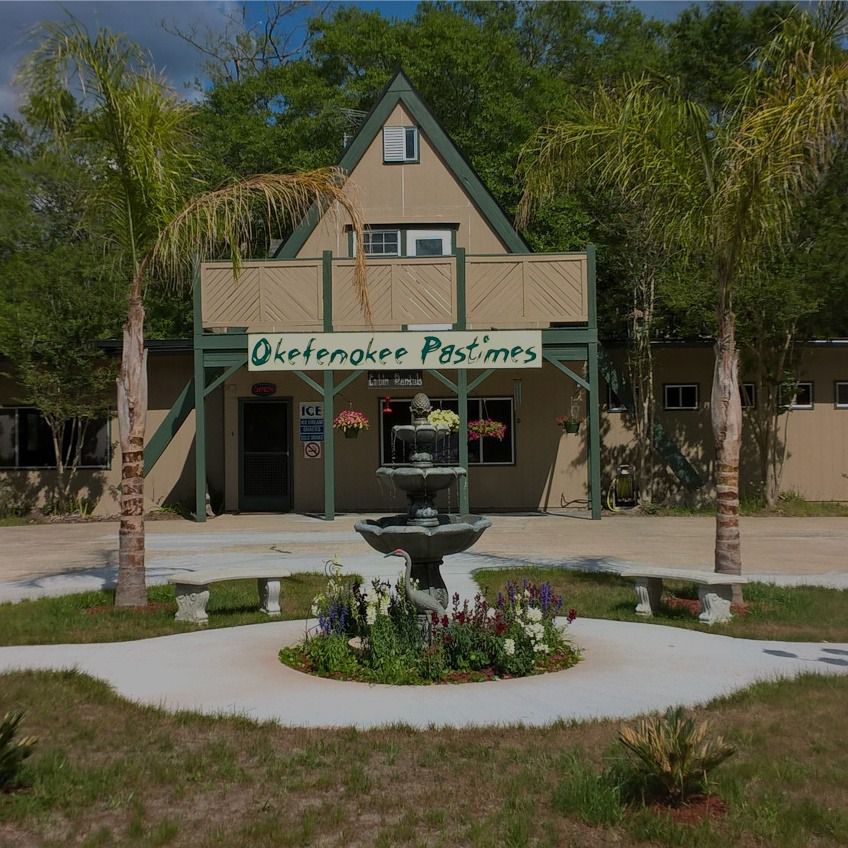 Okefenokee Pastimes Cabins and Campground | 28244 Okefenokee Parkway, GA-121, Folkston, GA 31537, USA | Phone: (912) 496-4472