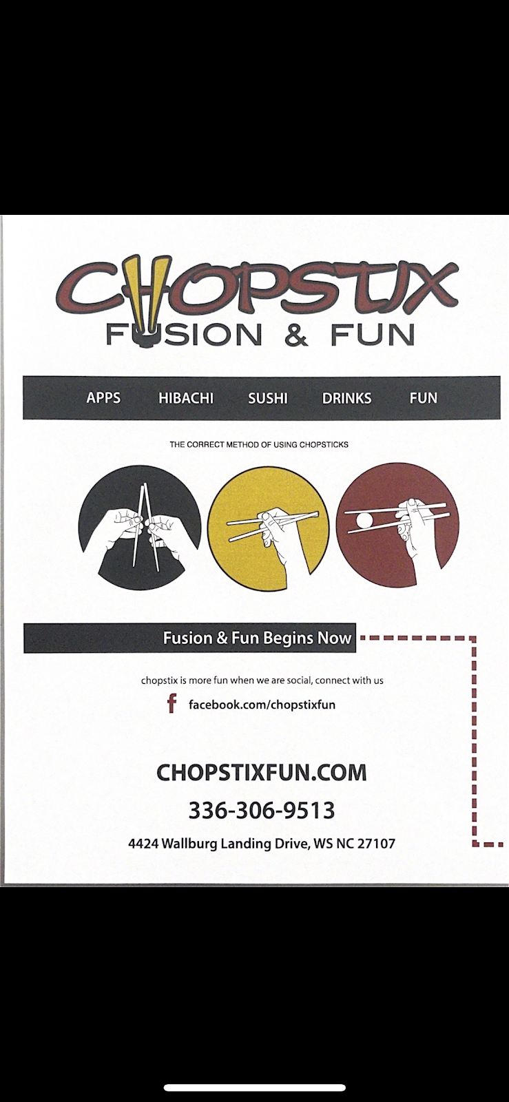 Chopstix | 4424 Wallburg Landing Dr, Winston-Salem, NC 27107, USA | Phone: (336) 306-9513