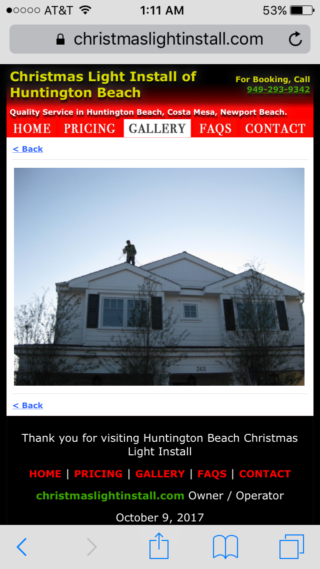 Christmas Light Install | 311 Utica Avenue, Huntington Beach, CA 92648, USA | Phone: (949) 293-9342