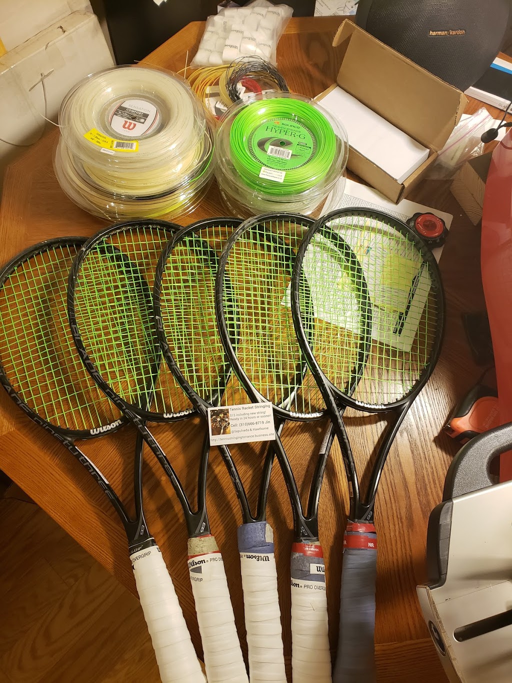 Jins Tennis Racket Stringing (By Appointment Only) | 28810 Crestridge Rd, Rancho Palos Verdes, CA 90275, USA | Phone: (424) 210-7776