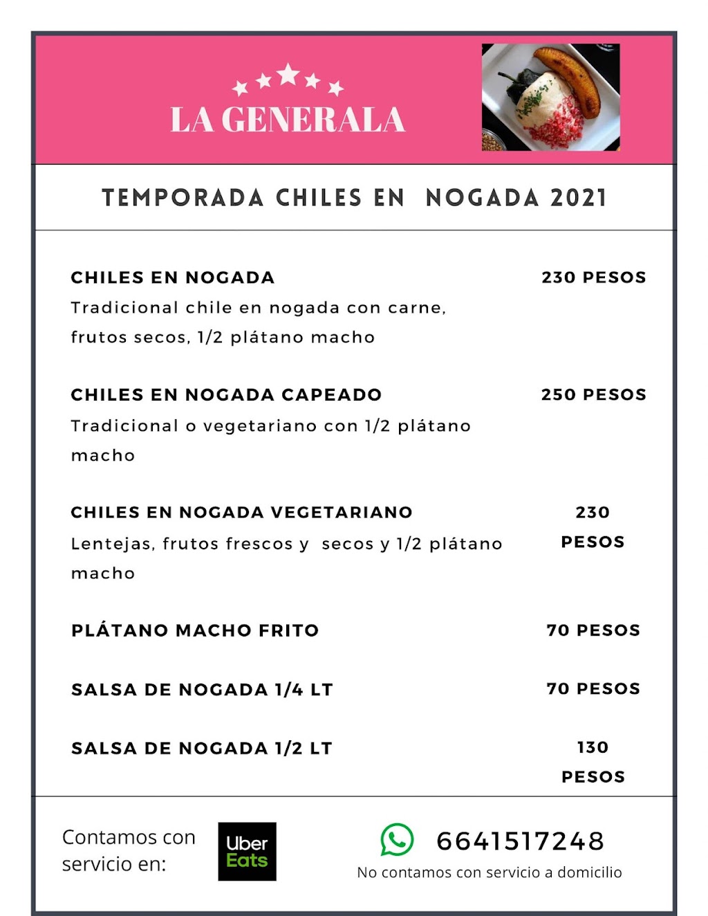 La Generala | Lomitas 11718, Bonito, 22034 Tijuana, B.C., Mexico | Phone: 664 151 7248