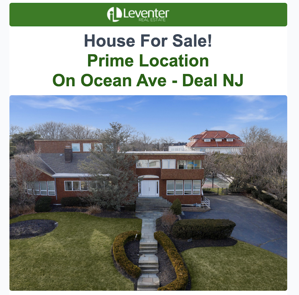 Irwin W Leventer Real Estate | 260 Norwood Ave, Deal, NJ 07723, USA | Phone: (732) 531-9800