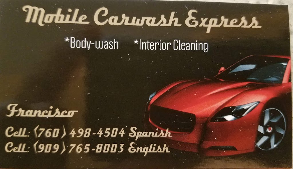 Mobile car wash express | 15566 Sequoia St, Hesperia, CA 92345, USA | Phone: (760) 498-4504