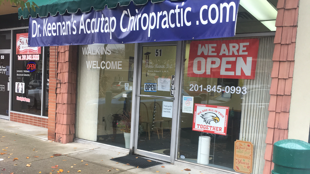 Dr. Keenans Accutap Chiropractic | 51 W Pleasant Ave, Maywood, NJ 07607, USA | Phone: (201) 845-0993