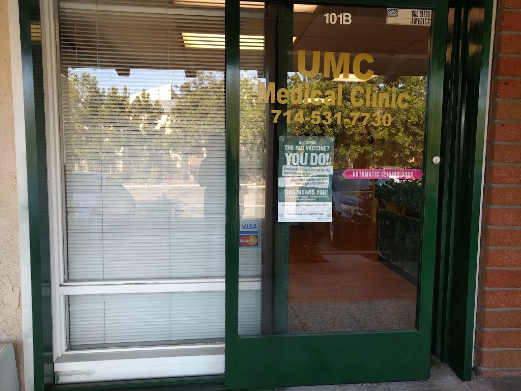 UMC Clinic | 10900 Warner Ave #101b, Fountain Valley, CA 92708, USA | Phone: (714) 263-0557