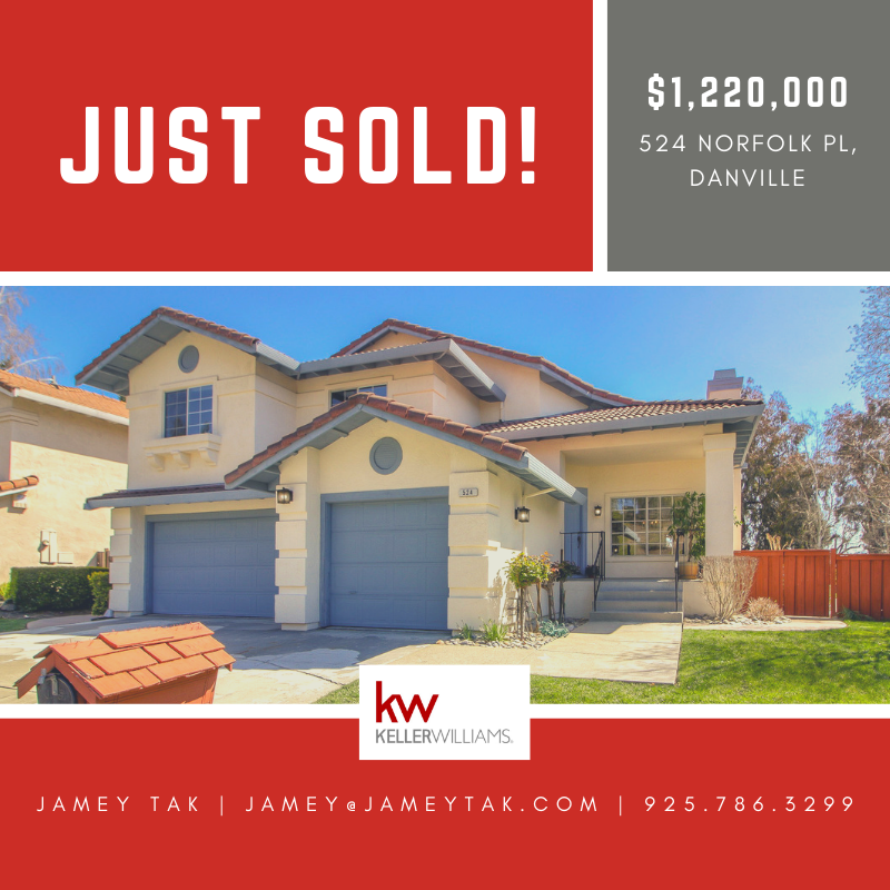 Jamey Tak - Tak & Associates, Keller Williams Realty | 760 Camino Ramon #200, Danville, CA 94526, USA | Phone: (925) 786-3299