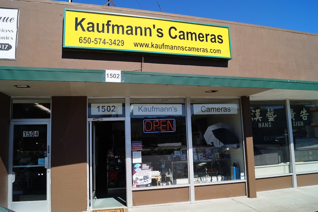 Kaufmanns Cameras Inc. | 1502 El Camino Real, San Bruno, CA 94066 | Phone: (650) 574-3429