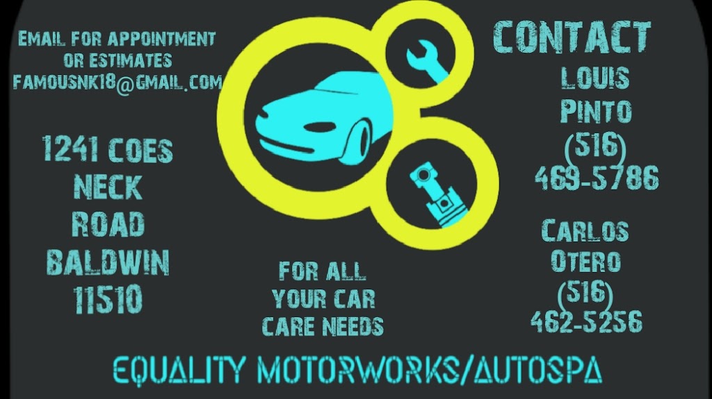 Equality MotorWorks/AutoSpa | 1241 Coes Neck Rd baldwin 509 Cedarhurst avenue NY Baldwin, Baldwin, NY 11510, USA | Phone: (516) 469-5786