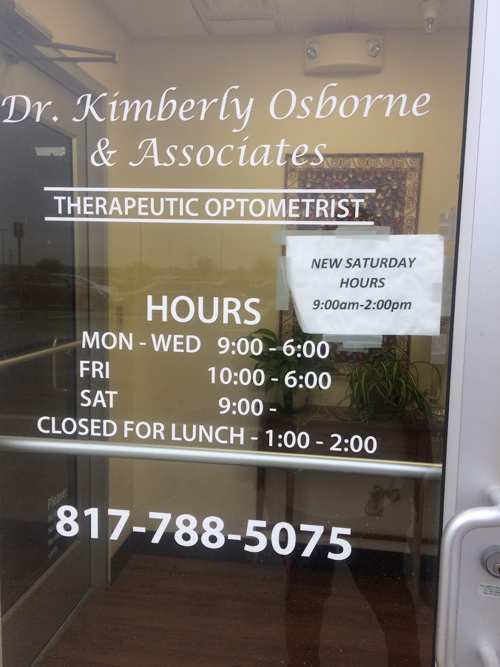 Kimberly C. Osborne, OD | 6401 NE Loop 820, North Richland Hills, TX 76180, USA | Phone: (817) 788-5075