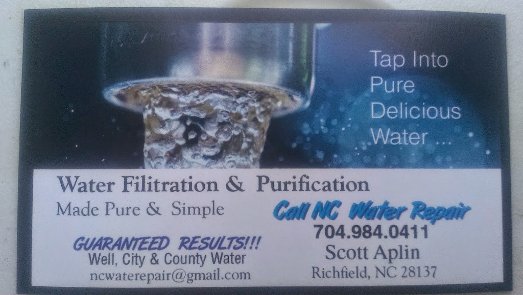 North Carolina Water Repair LLC | 3345 River Rd, Richfield, NC 28137 | Phone: (704) 984-0411